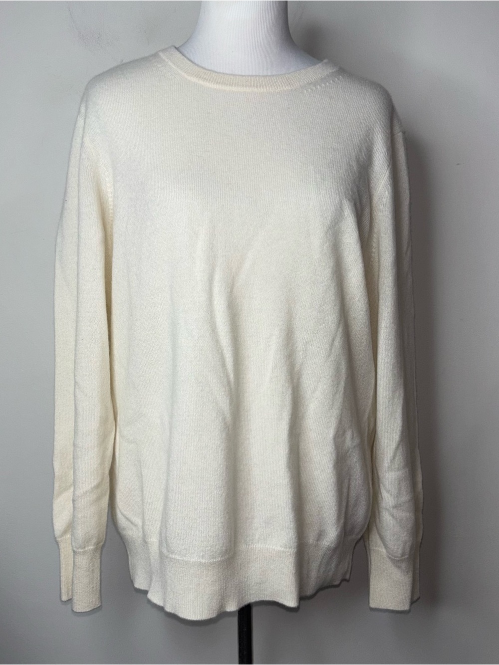 NAADAM Cashmere Sweater Ivory Women's XL Crewneck Knit Pullover NWT